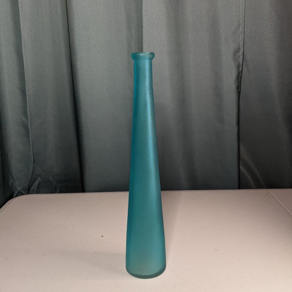Teal Glass Vase